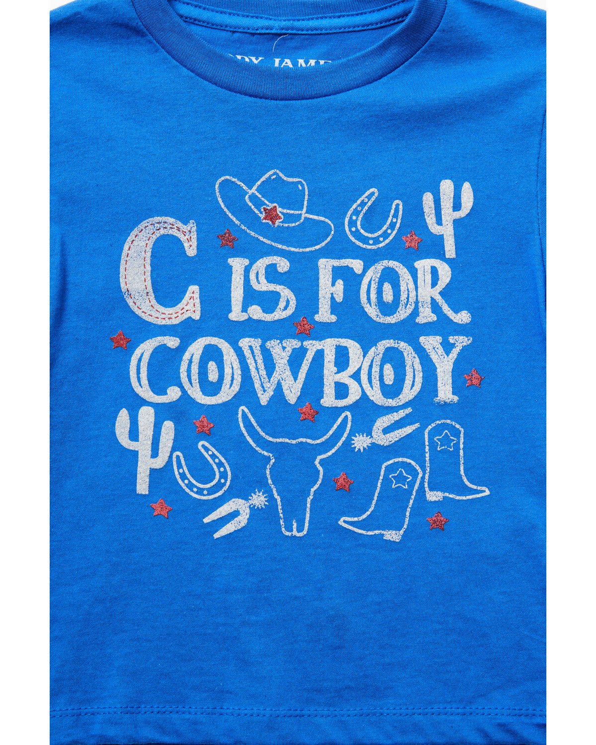 Toddler Boys' C Is For Cowboy Short Sleeve Graphic T-Shirt