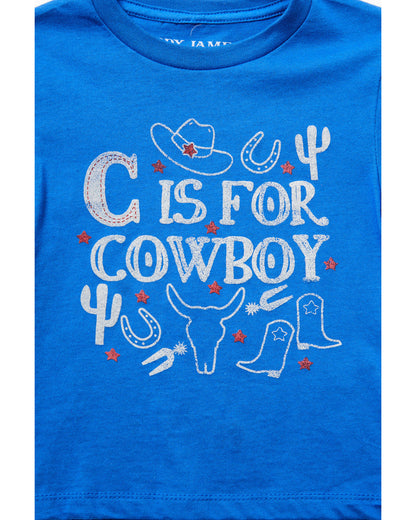 Toddler Boys' C Is For Cowboy Short Sleeve Graphic T-Shirt