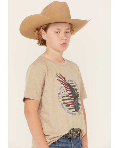 Boys' Hit Strong And Brave Short Sleeve Graphic T-Shirt