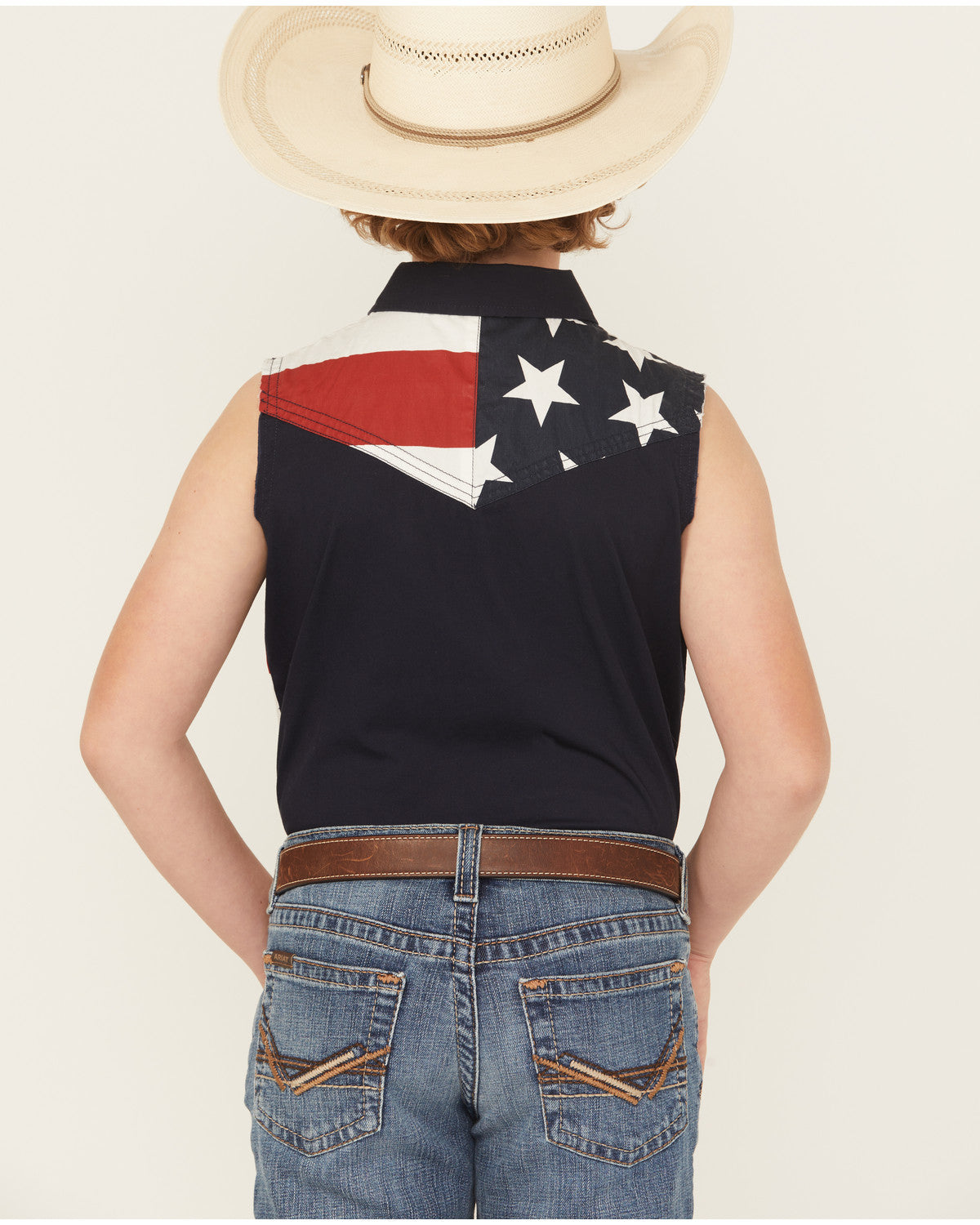 Boys' 2nd Amendment Bubba Sleeveless Snap Western Shirt