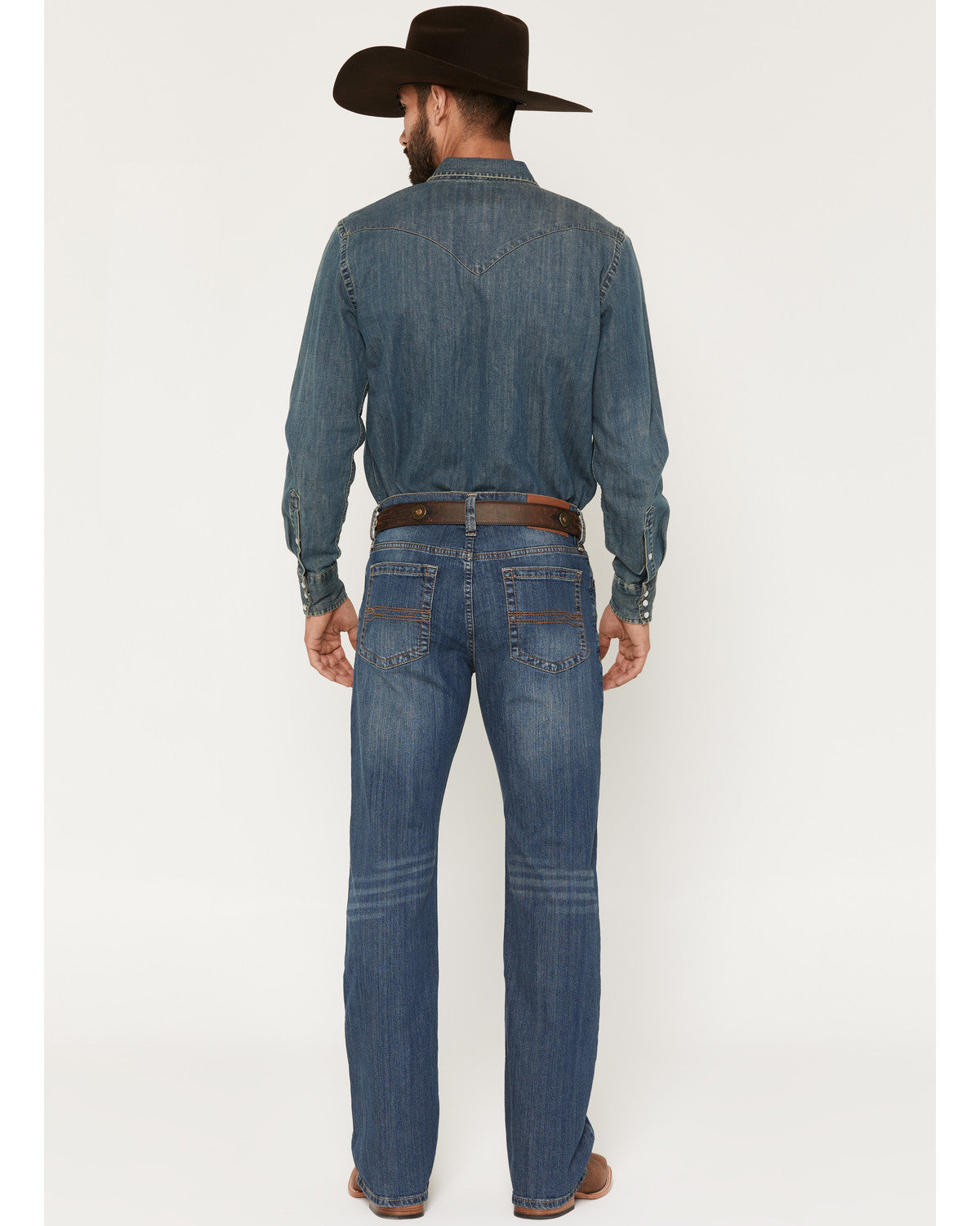 Men's Wolfstooth Wash Duke Relaxed Bootcut Stretch Denim Je