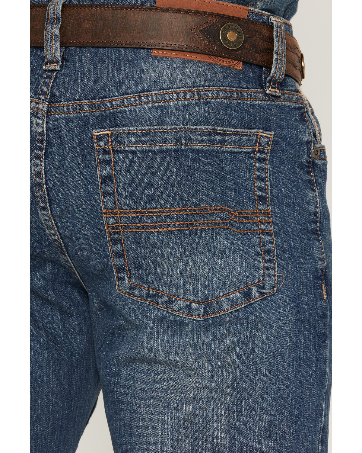 Men's Wolfstooth Wash Duke Relaxed Bootcut Stretch Denim Je
