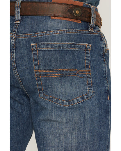 Men's Wolfstooth Wash Duke Relaxed Bootcut Stretch Denim Je