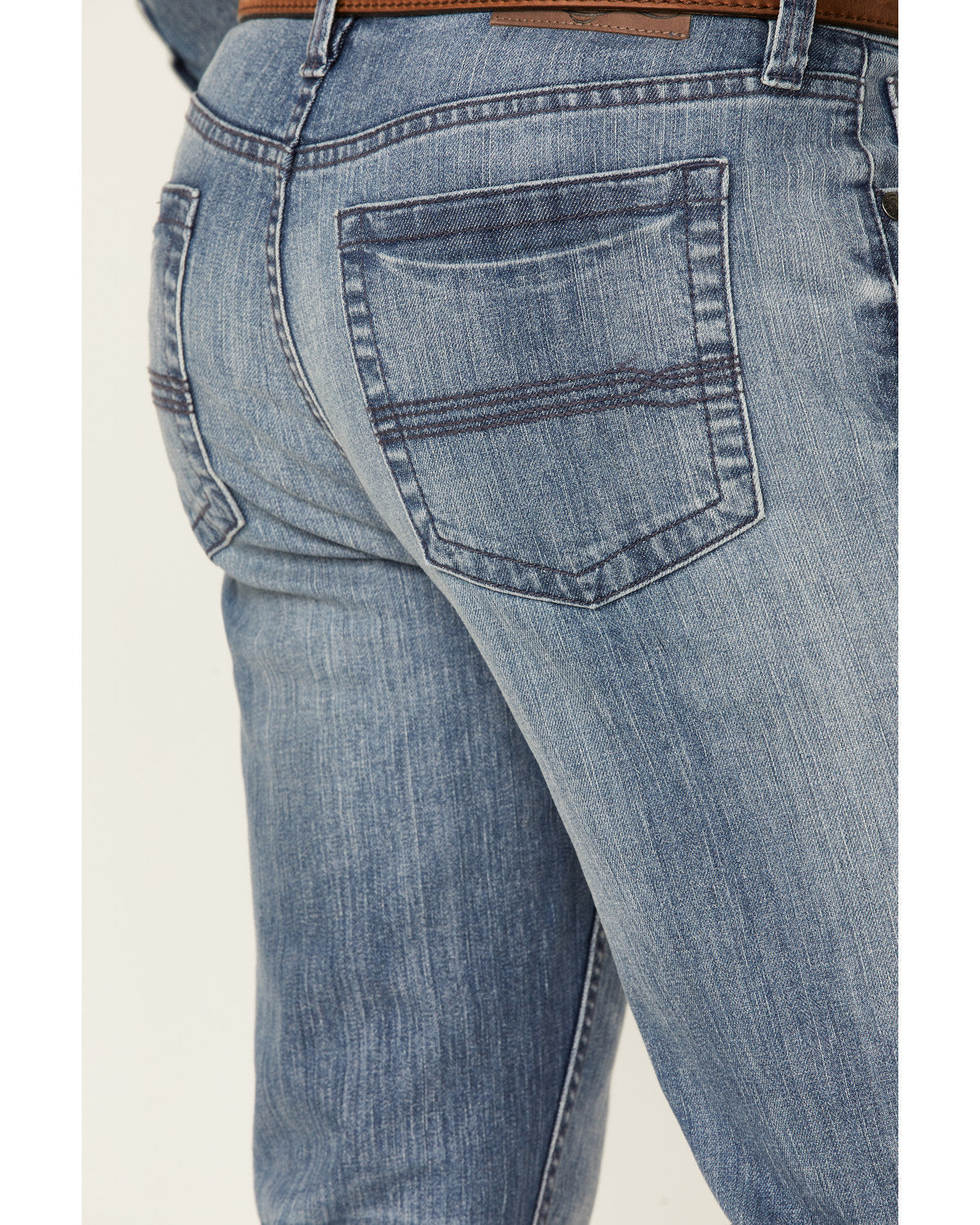 Men's Buckskin Wash Jackson Slim Straight Stretch Denim Jea