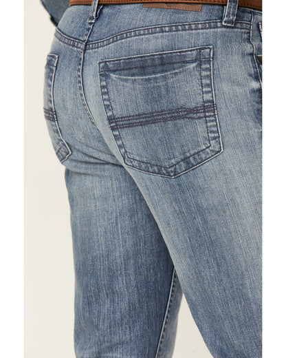 Men's Buckskin Wash Jackson Slim Straight Stretch Denim Jea