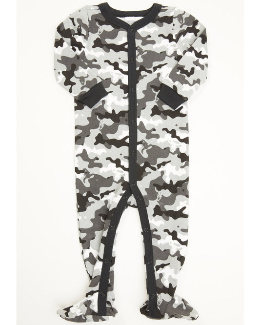 Infant Boys' Printed Jersey Steer Head & Camo Sleep Set