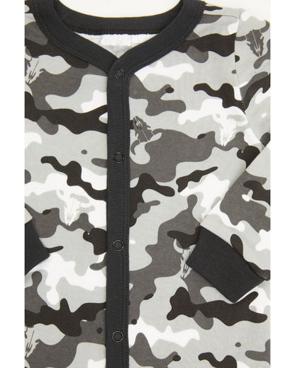 Infant Boys' Printed Jersey Steer Head & Camo Sleep Set