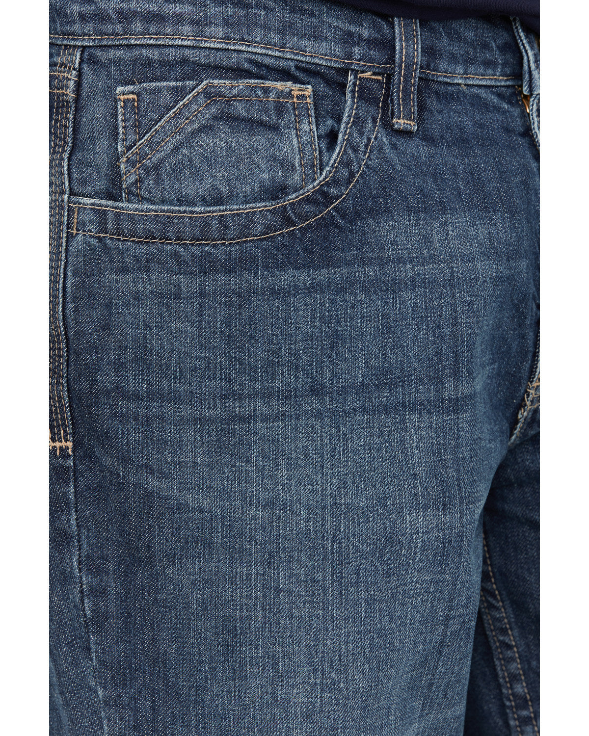 Men's FR Medium Wash Slim Straight Jeans
