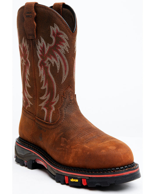 Men's 11" Decimator Dirty Dog Pull On Work Boots - Composit