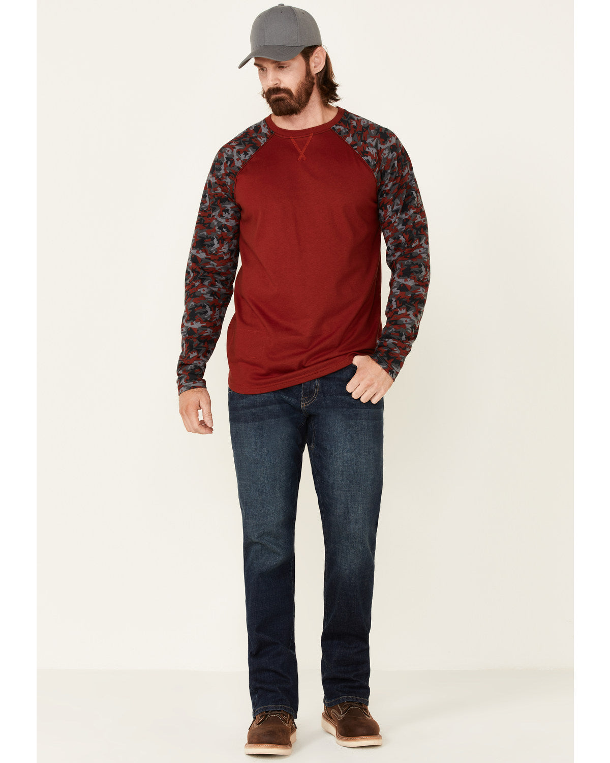 Men's FR Chili Long Sleeve Work Raglan T-Shirt