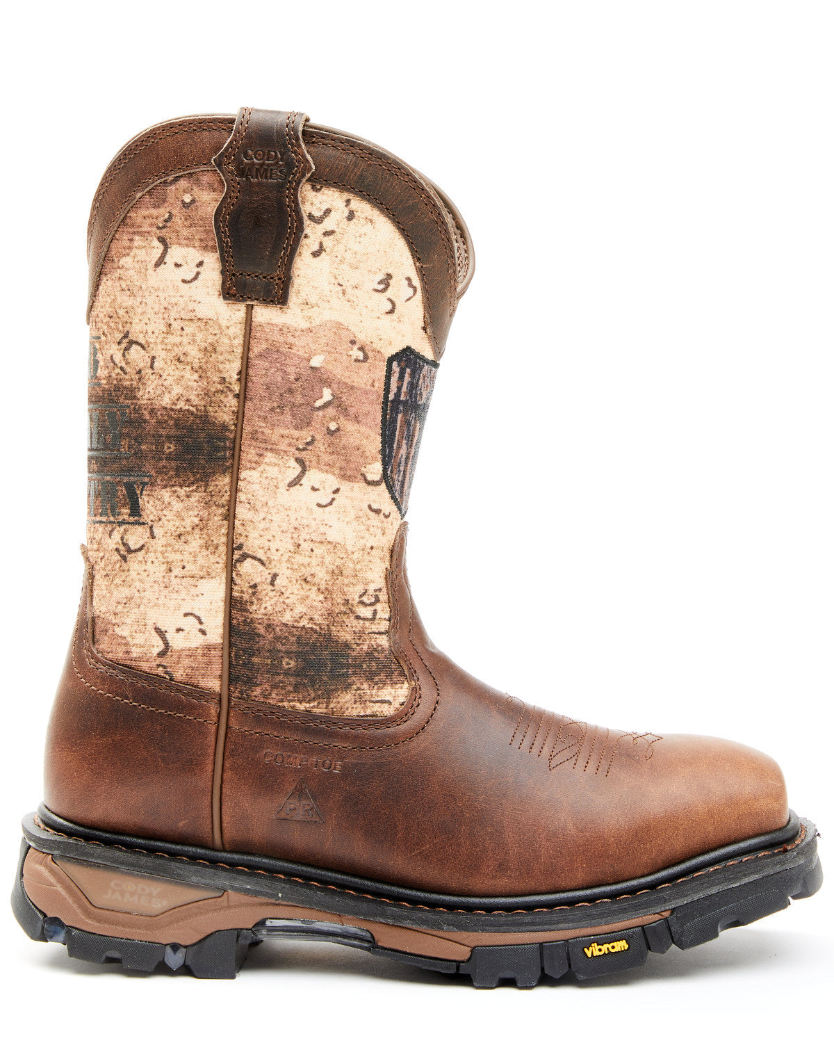 Men's 11" Camo Flag Decimator Work Boot - Composite Toe