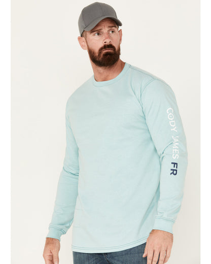 Men's FR Logo Long Sleeve Stretch Work T-Shirt