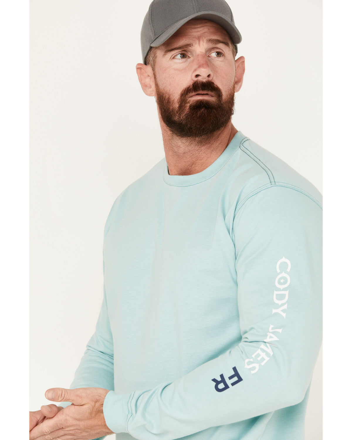 Men's FR Logo Long Sleeve Stretch Work T-Shirt
