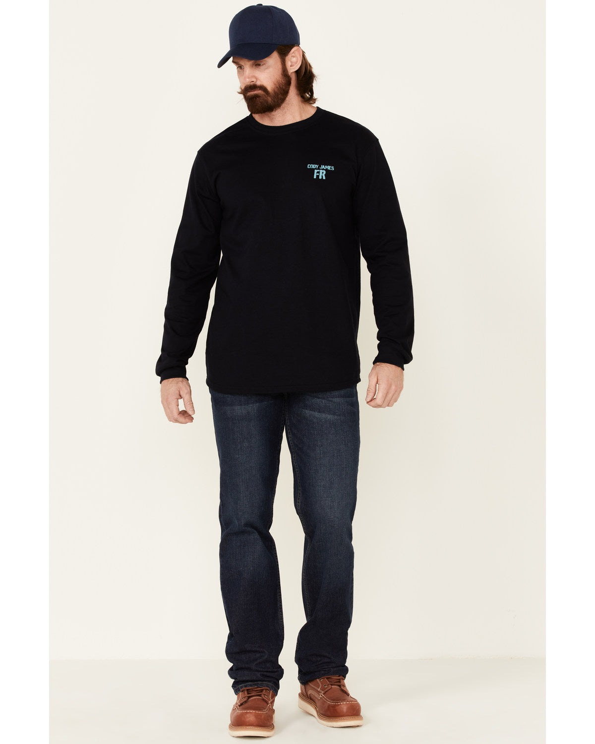 Men's FR Back Graphic Long Sleeve Work T-Shirt