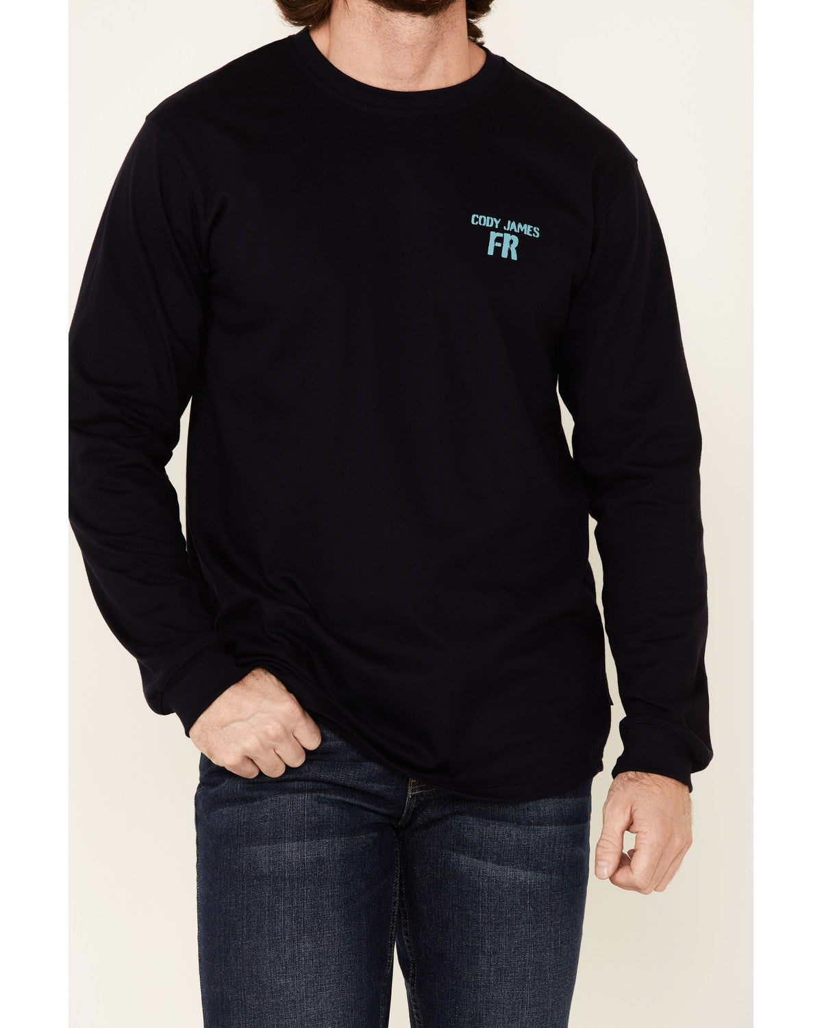 Men's FR Back Graphic Long Sleeve Work T-Shirt