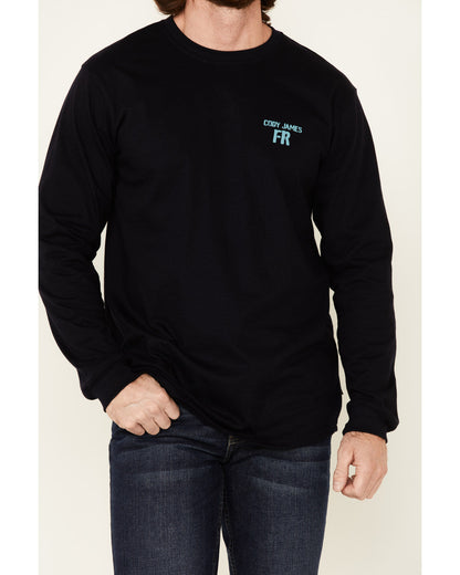 Men's FR Back Graphic Long Sleeve Work T-Shirt