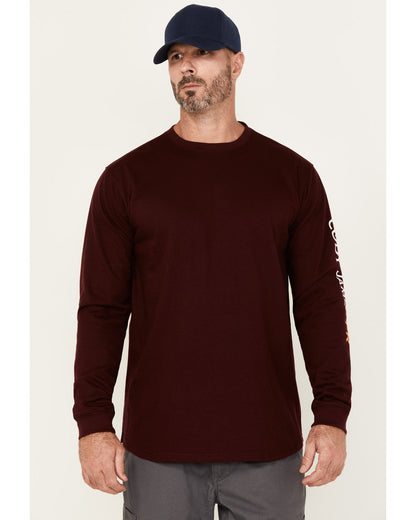 Men's FR Logo Long Sleeve Graphic Work T-Shirt