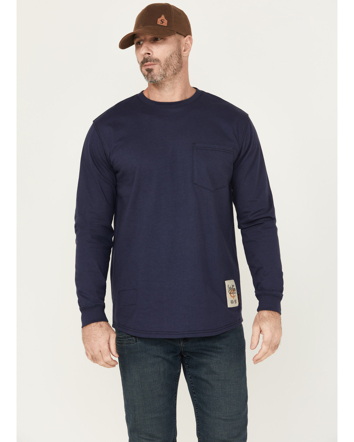 Men's FR Eagle Long Sleeve Graphic Work T-Shirt