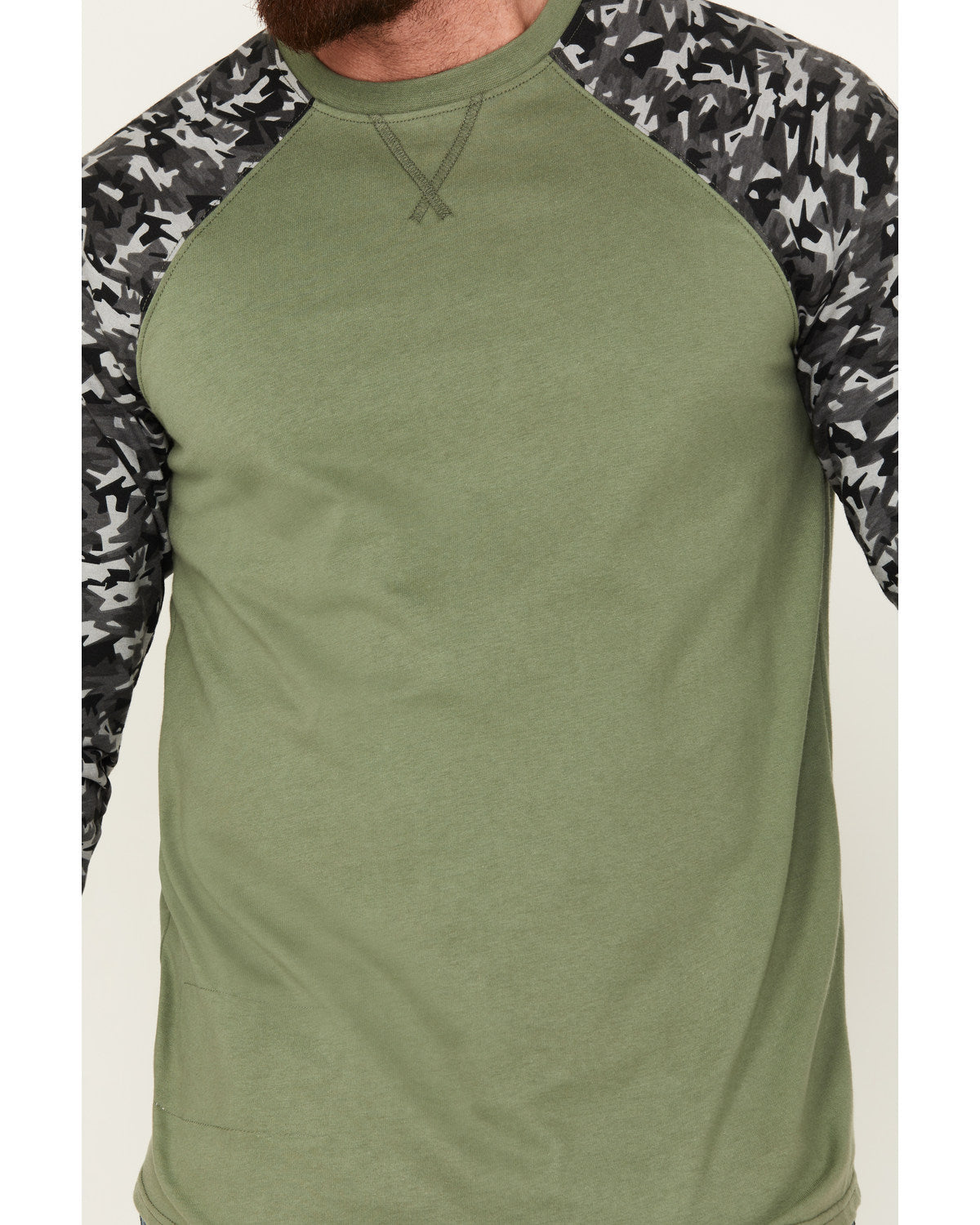 Men's FR Color Block Baseball Work T-Shirt
