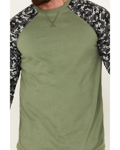 Men's FR Color Block Baseball Work T-Shirt
