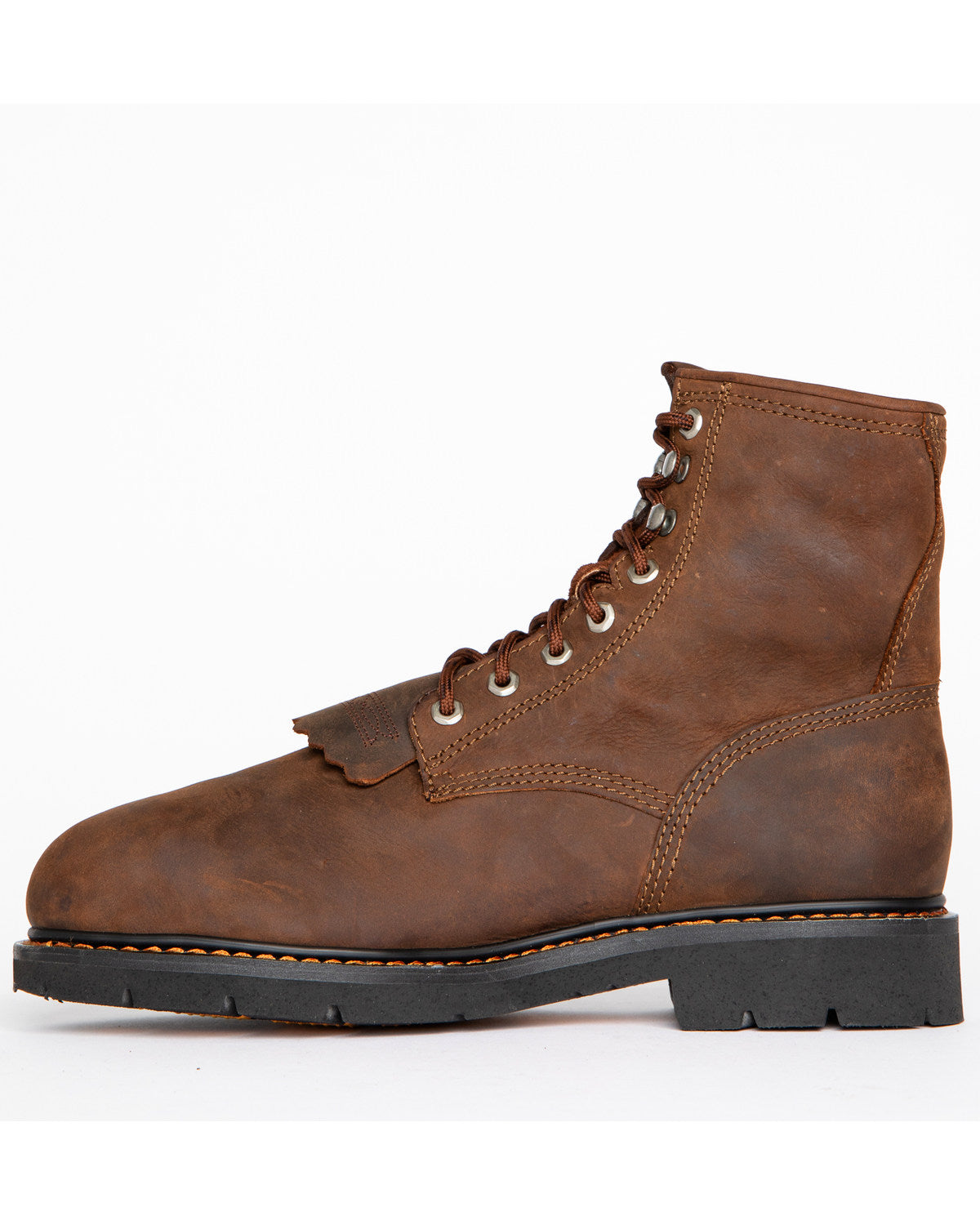 Men's 8" Mustang Lace-Up Kiltie Waterproof Work Boots - Com