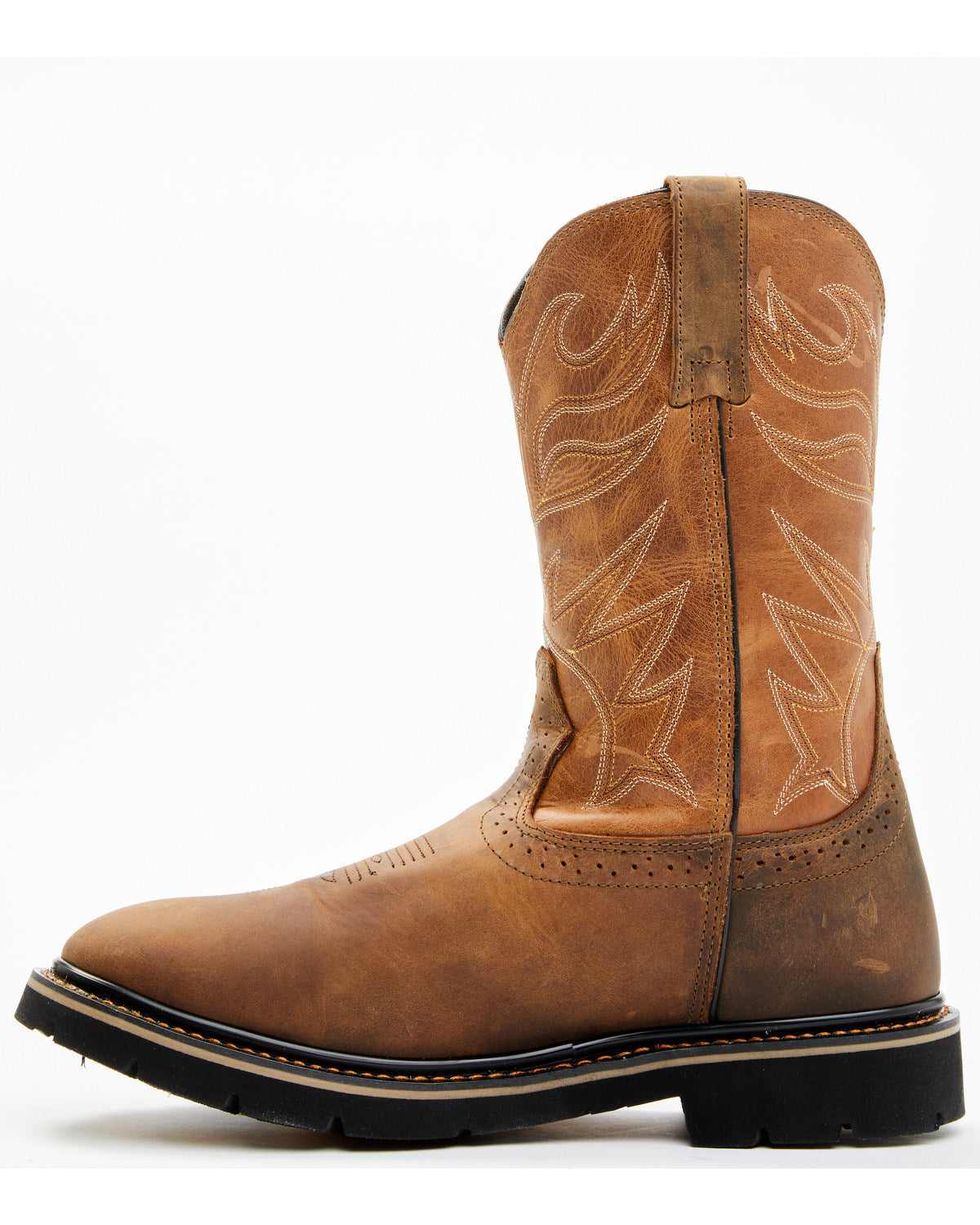 Men's Mustang Pull-On Waterproof Work Boots - Soft Toe