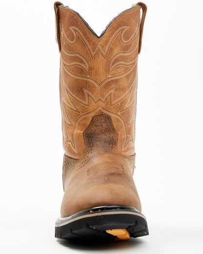 Men's Mustang Pull-On Waterproof Work Boots - Soft Toe