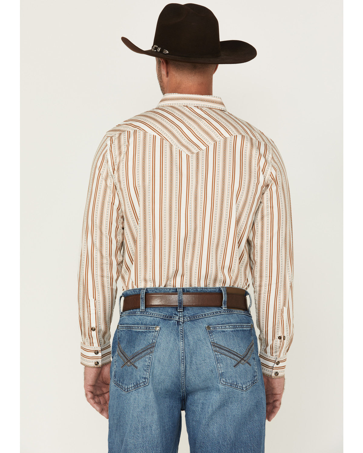 Men's Sierra Southwestern Striped Long Sleeve Snap Western