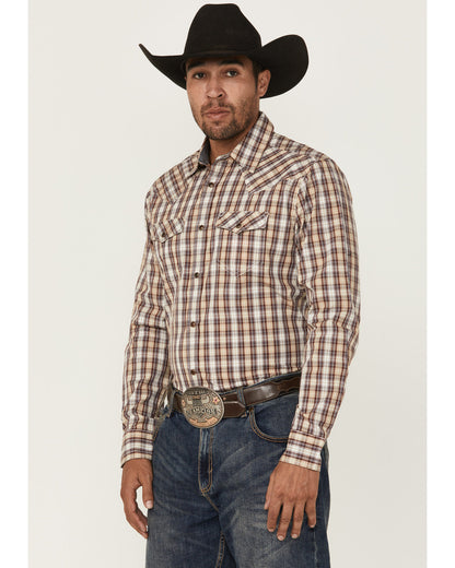Men's Bradford Plaid Print Long Sleeve Snap Western Shirt