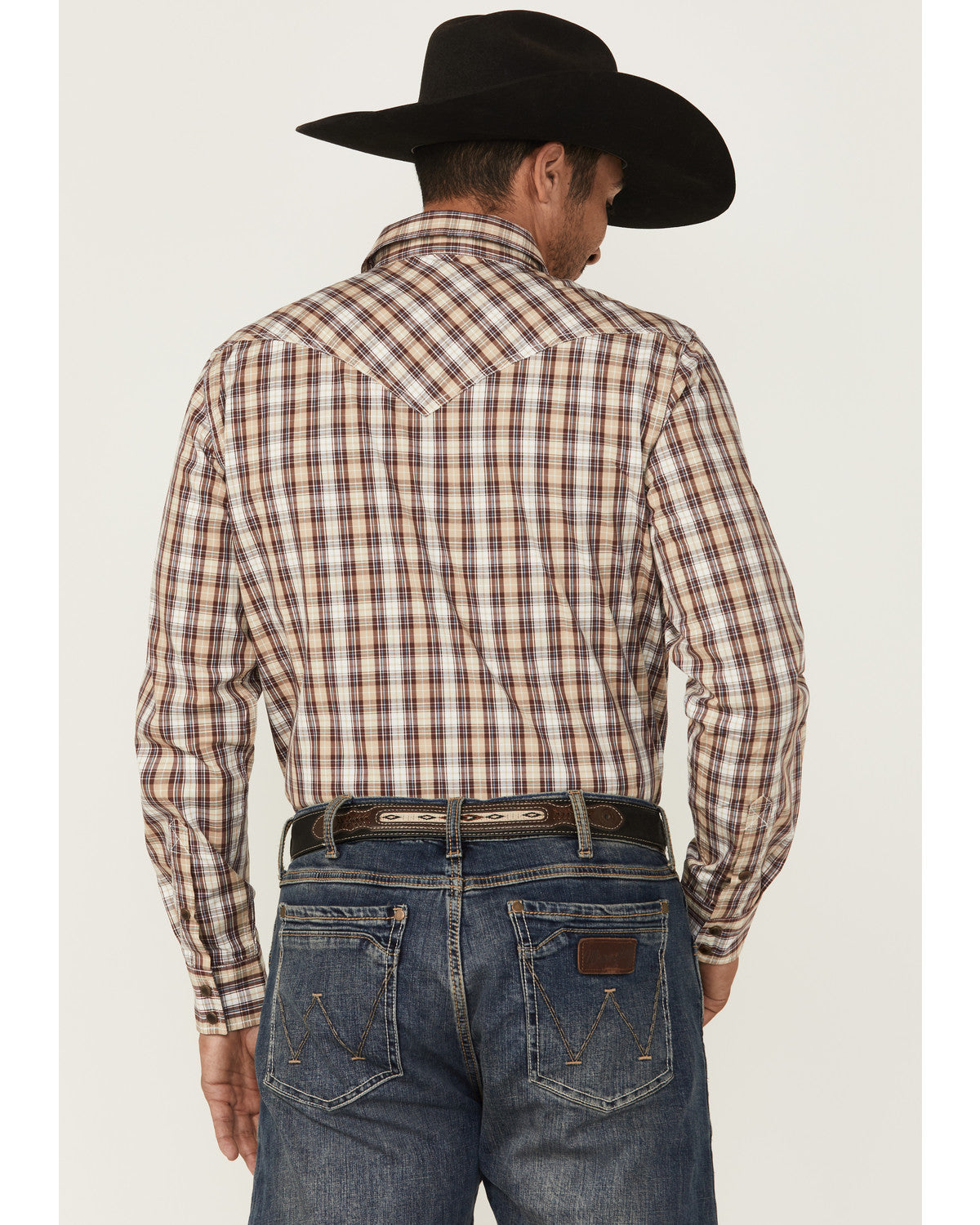 Men's Bradford Plaid Print Long Sleeve Snap Western Shirt