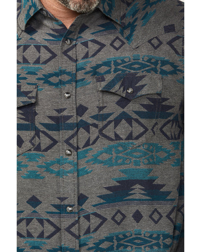 Men's Julian Southwestern Print Long Sleeve Snap Western Sh
