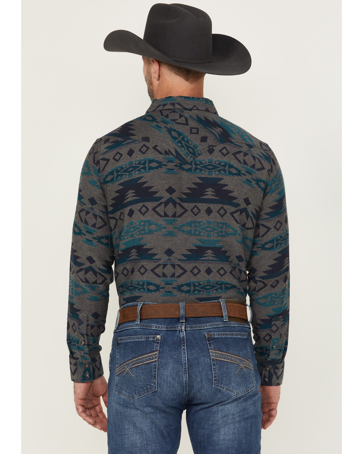 Men's Julian Southwestern Print Long Sleeve Snap Western Sh