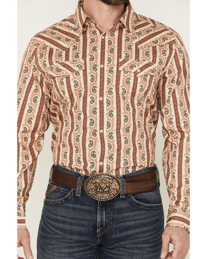 Men's Stillwell Paisley Print Long Sleeve Snap Western Shir