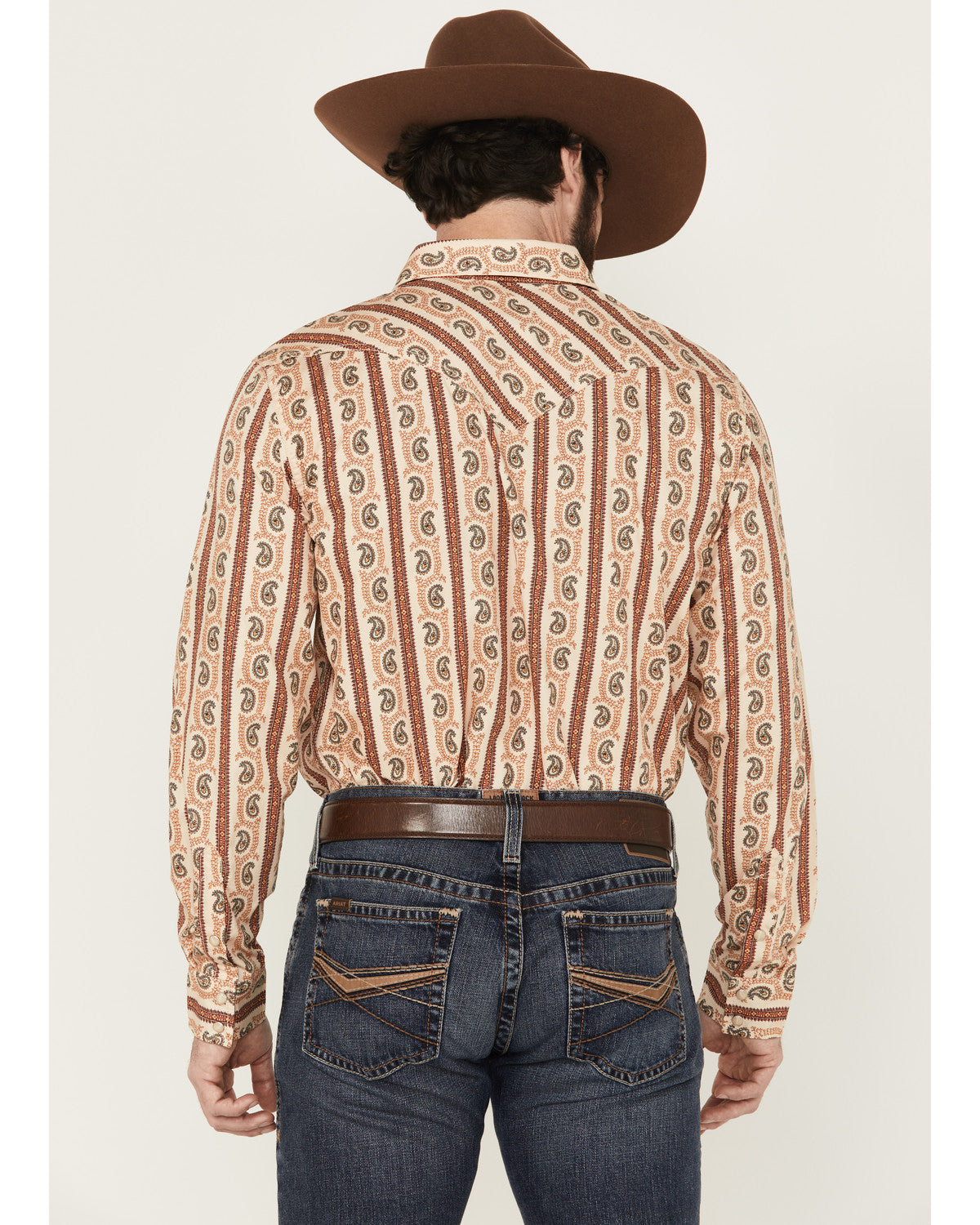Men's Stillwell Paisley Print Long Sleeve Snap Western Shir