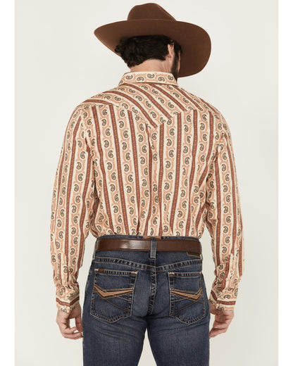 Men's Stillwell Paisley Print Long Sleeve Snap Western Shir