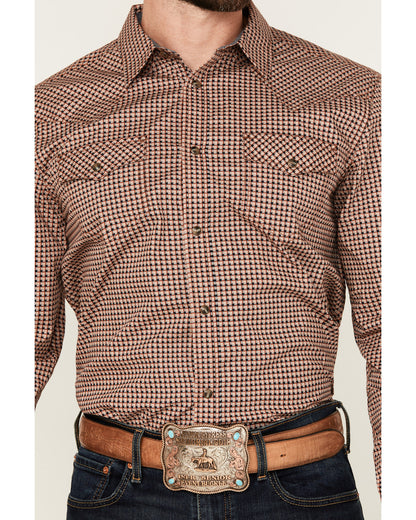 Men's Ramon Plaid Print Long Sleeve Snap Western Shirt