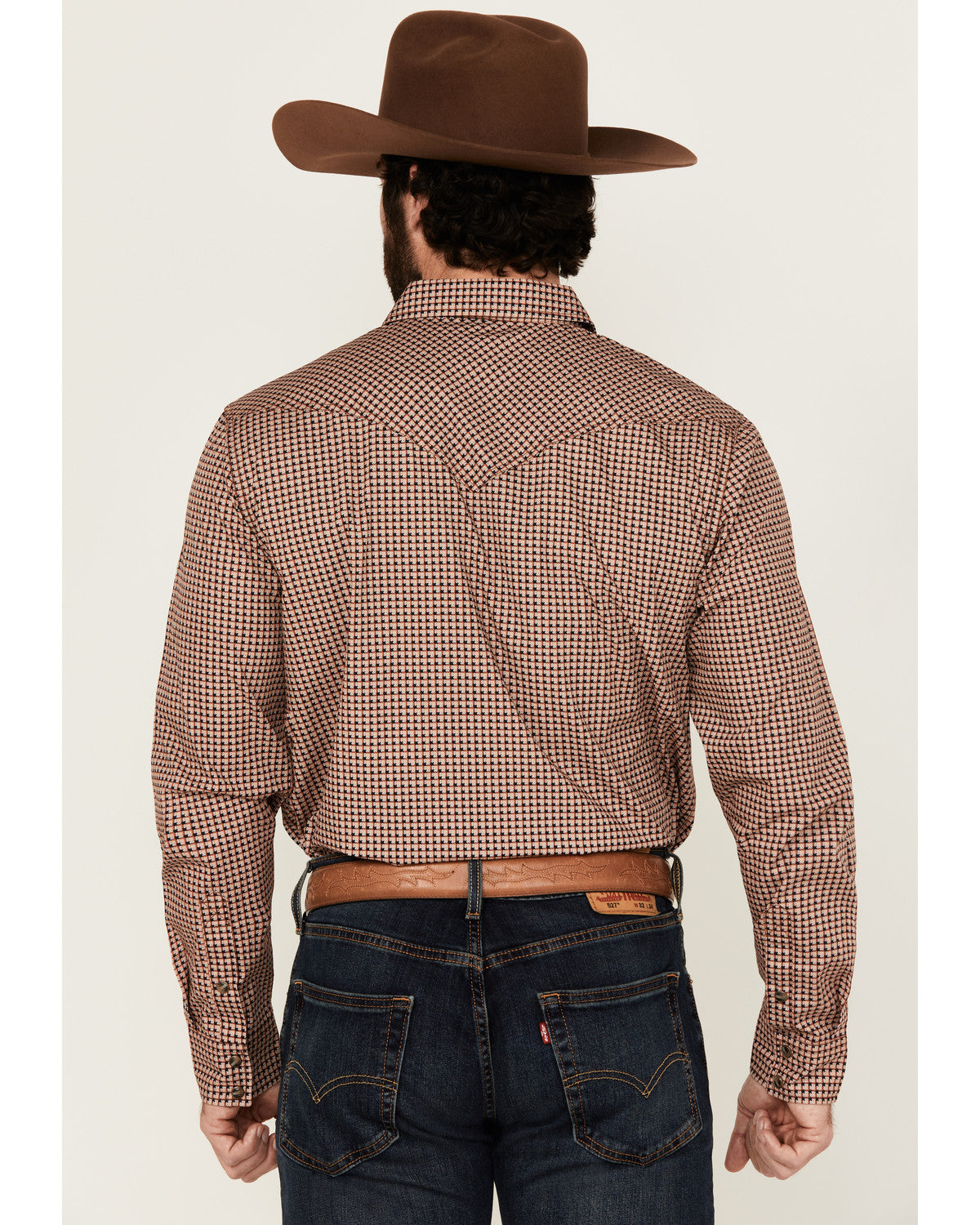 Men's Ramon Plaid Print Long Sleeve Snap Western Shirt
