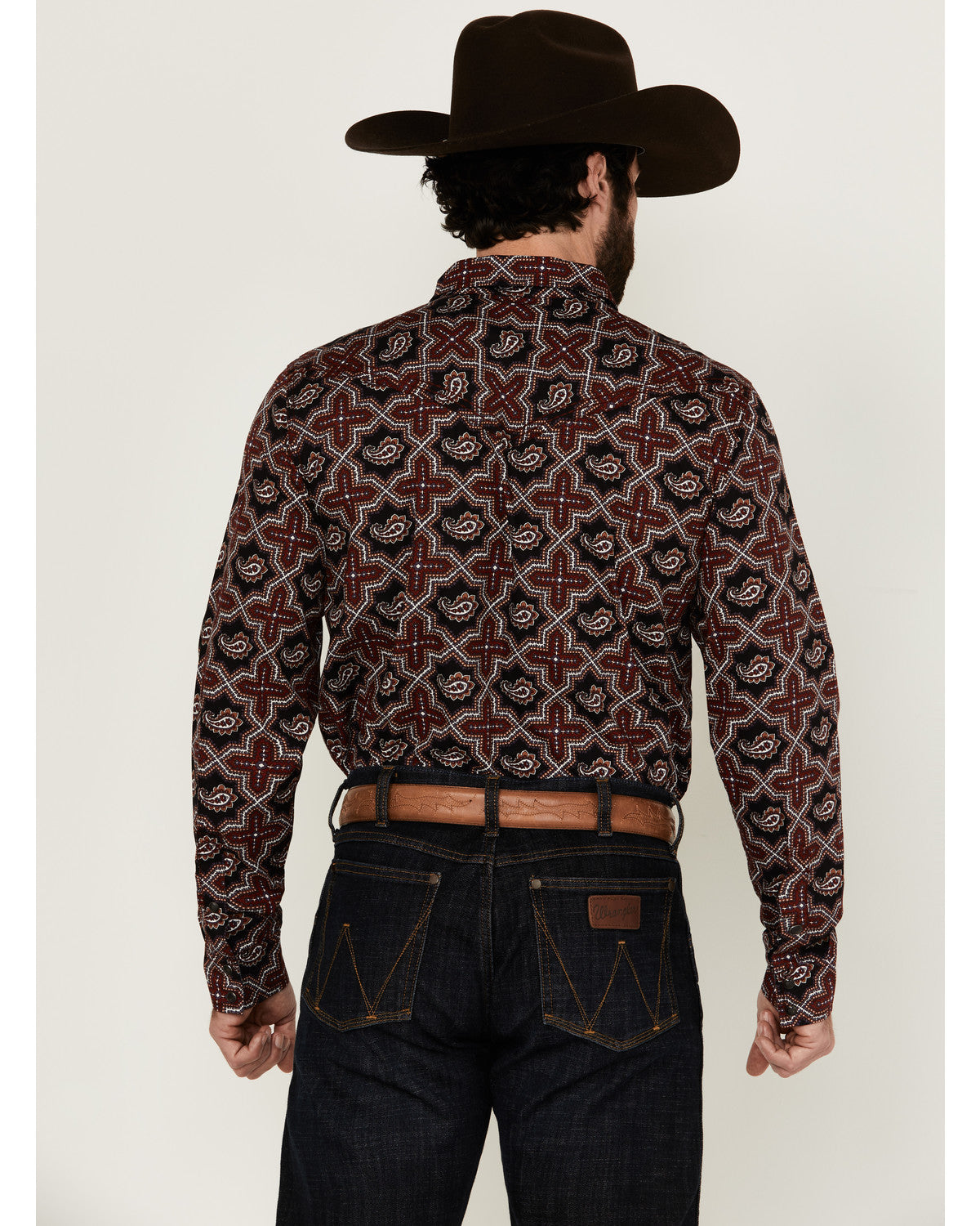 Men's Daybreak Geo Print Long Sleeve Snap Western Shirt