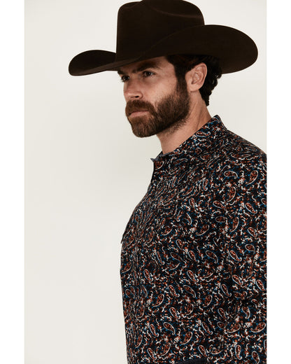 Men's Take Flight Paisley Print Long Sleeve Snap Western Sh