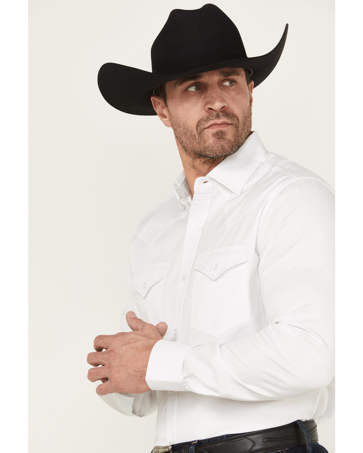 Black 1978® Men's Lawman Solid Long Sleeve Button-Down West
