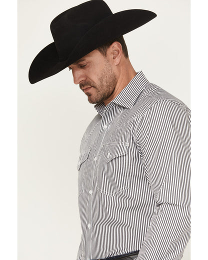 Black 1978® Men's Condor Striped Print Long Sleeve Button-D