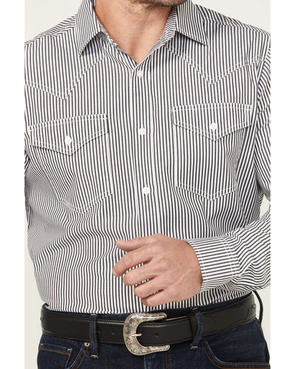 Black 1978® Men's Condor Striped Print Long Sleeve Button-D