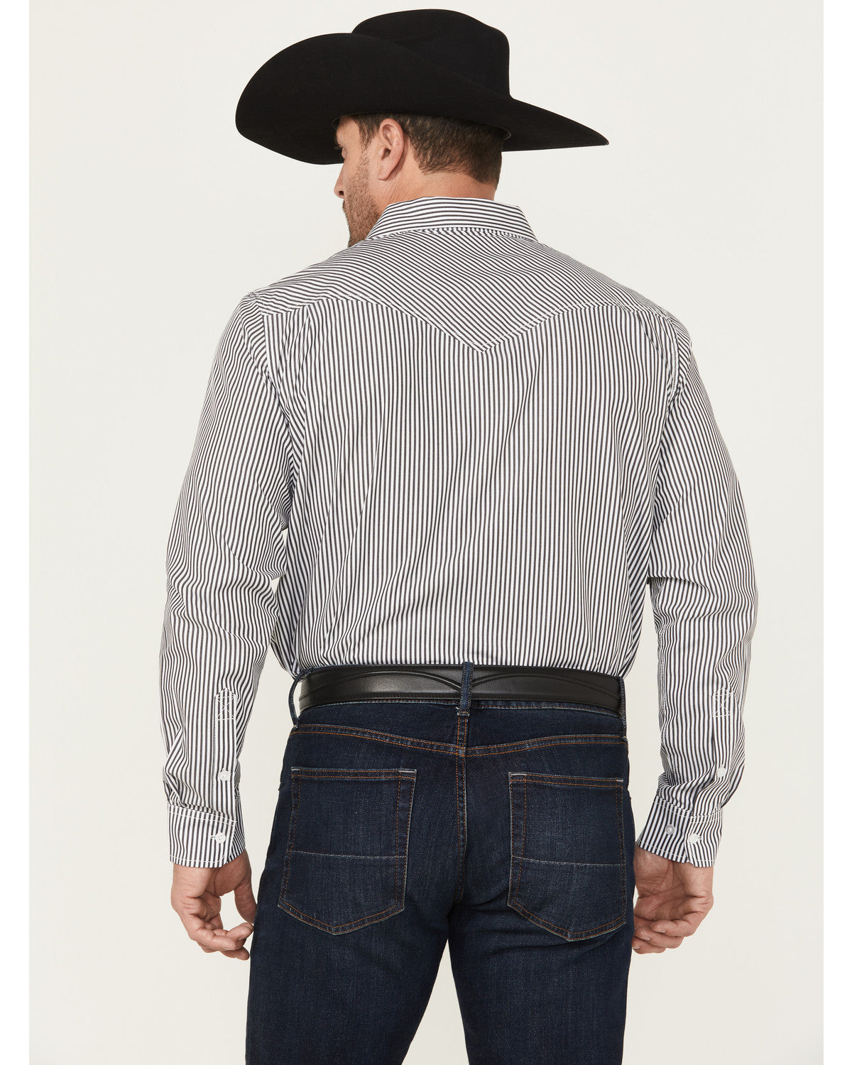 Black 1978® Men's Condor Striped Print Long Sleeve Button-D