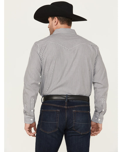 Black 1978® Men's Condor Striped Print Long Sleeve Button-D