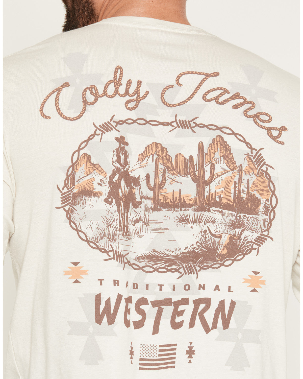 Men's Wild West Long Sleeve Graphic T-Shirt