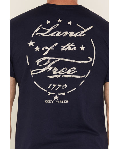 Men's America 250 Land of the Free Short Sleeve Graphic T-S