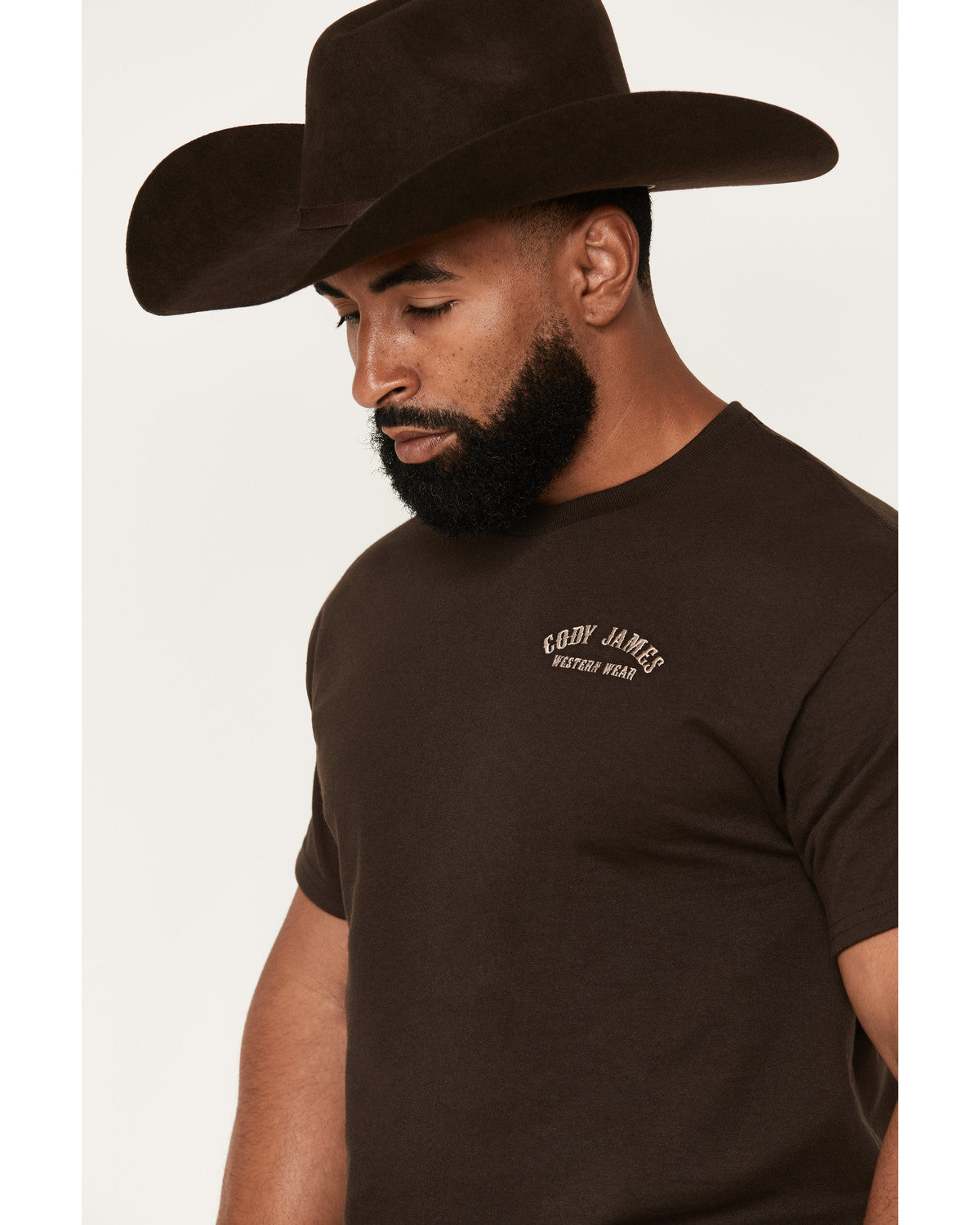 Men's Embroidered Text Short Sleeve Graphic T-Shirt