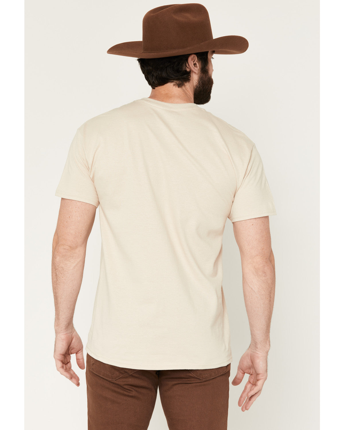 Men's Bull Skull Embroidered Short Sleeve Graphic T-Shirt