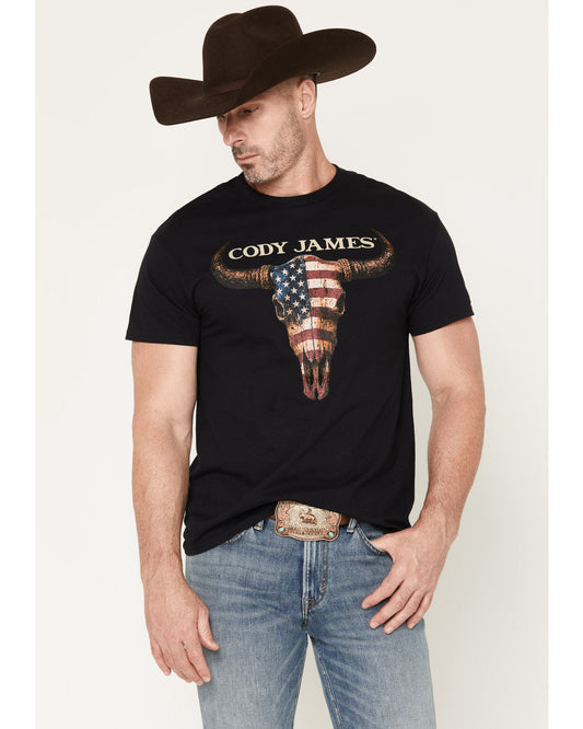 Men's Americana Steer Short Sleeve Graphic T-Shirt