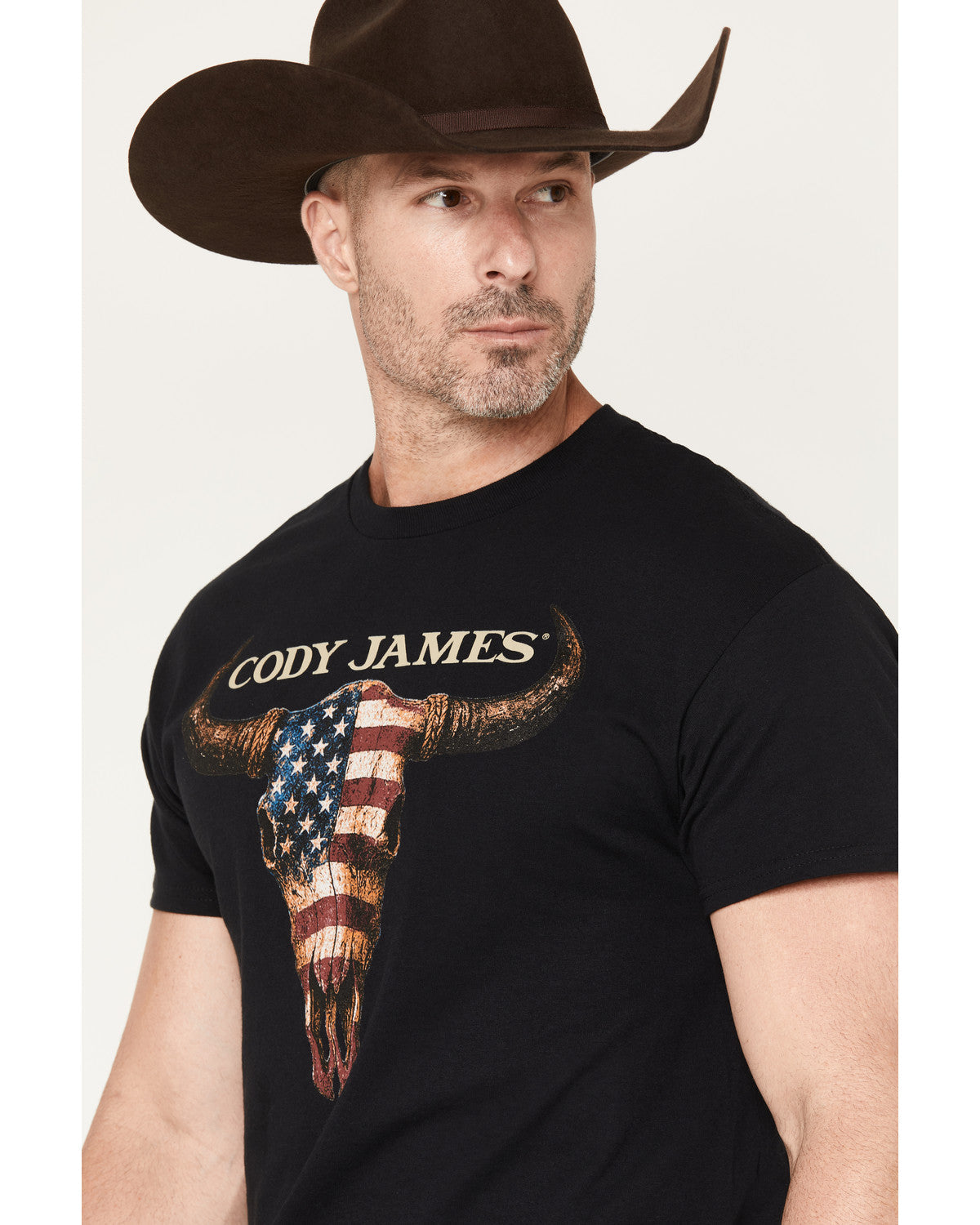 Men's Americana Steer Short Sleeve Graphic T-Shirt